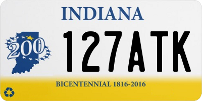IN license plate 127ATK