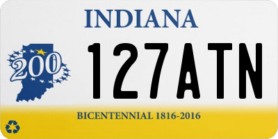 IN license plate 127ATN