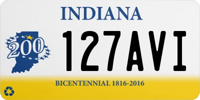 IN license plate 127AVI