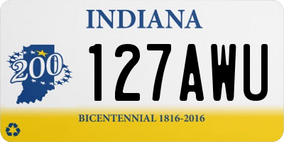 IN license plate 127AWU