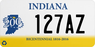 IN license plate 127AZ