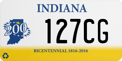 IN license plate 127CG