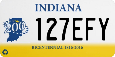 IN license plate 127EFY