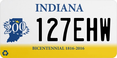 IN license plate 127EHW