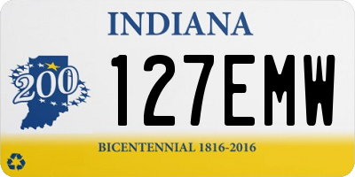 IN license plate 127EMW