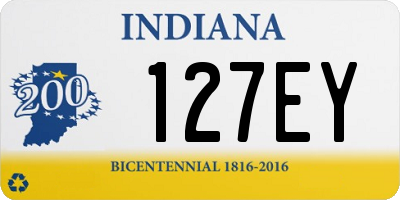 IN license plate 127EY