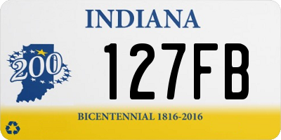 IN license plate 127FB