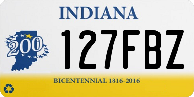 IN license plate 127FBZ