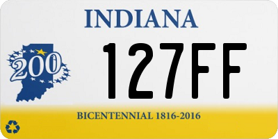 IN license plate 127FF