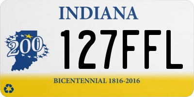 IN license plate 127FFL