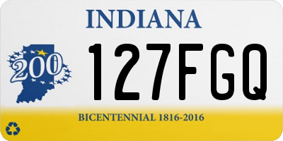 IN license plate 127FGQ