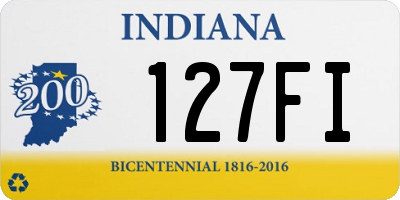 IN license plate 127FI