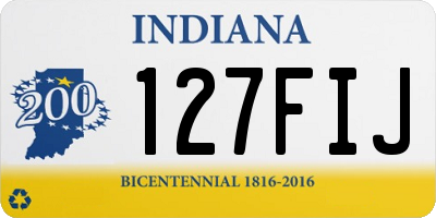 IN license plate 127FIJ