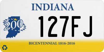 IN license plate 127FJ