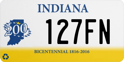 IN license plate 127FN