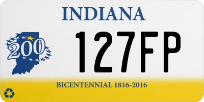 IN license plate 127FP