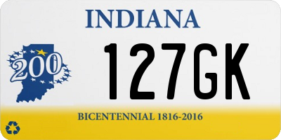 IN license plate 127GK