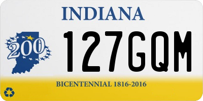 IN license plate 127GQM