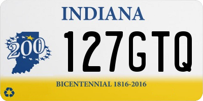 IN license plate 127GTQ