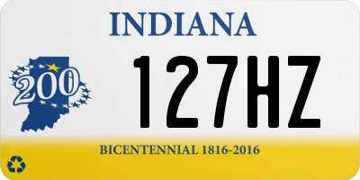 IN license plate 127HZ