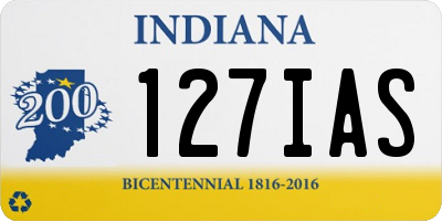 IN license plate 127IAS