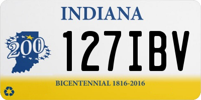 IN license plate 127IBV