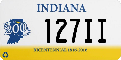 IN license plate 127II