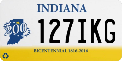 IN license plate 127IKG