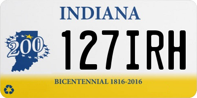 IN license plate 127IRH