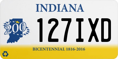 IN license plate 127IXD