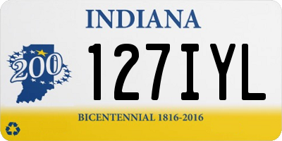 IN license plate 127IYL