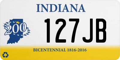 IN license plate 127JB