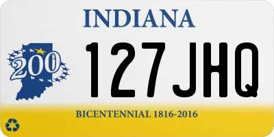 IN license plate 127JHQ