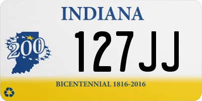 IN license plate 127JJ