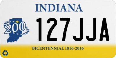 IN license plate 127JJA