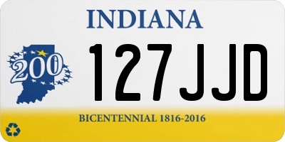 IN license plate 127JJD