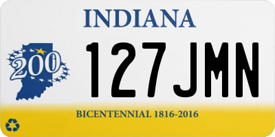 IN license plate 127JMN