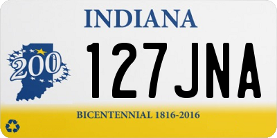 IN license plate 127JNA