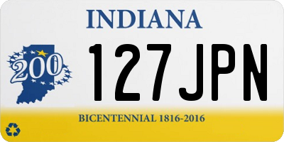 IN license plate 127JPN