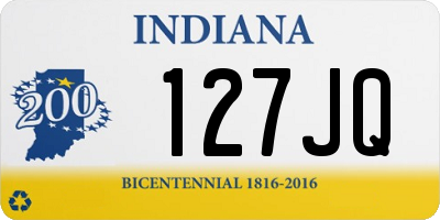 IN license plate 127JQ