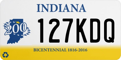 IN license plate 127KDQ