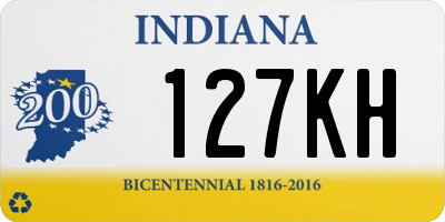 IN license plate 127KH