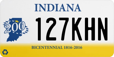 IN license plate 127KHN