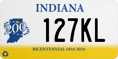 IN license plate 127KL