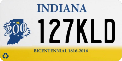 IN license plate 127KLD