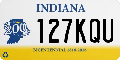 IN license plate 127KQU