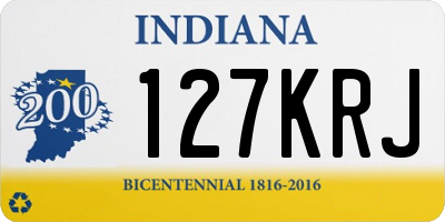 IN license plate 127KRJ