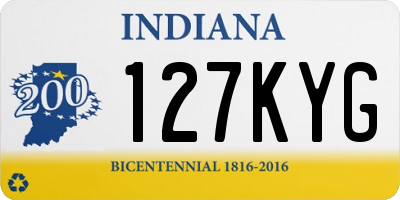 IN license plate 127KYG