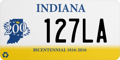 IN license plate 127LA