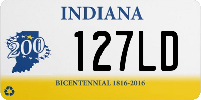 IN license plate 127LD